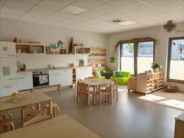 Der Raum der "Wolkengruppe" in der Kita Jungfernbusch