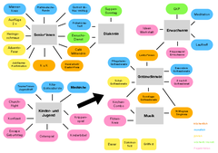 Schaubild mit einer Übersicht über die Gruppen und Kreise in der ev.-luth. Kirchengemeinde Sande