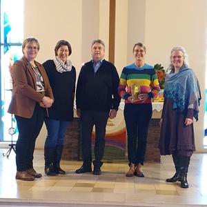 Begrüßung der Kirchenbüro-Sekretärinnen Britta Steinke und Karola Janßen