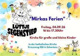 Anzeige für den Termin der Lüttje Segenstied am 6.9.2026